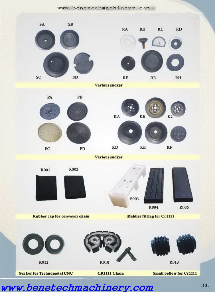 Spare Parts all type for Glass Machine